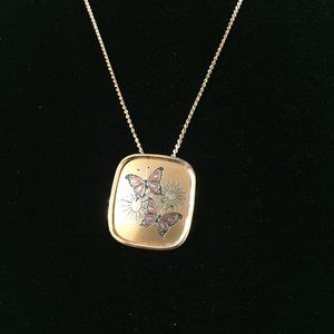 Vintage Reed & Barton Damascense Pendant Necklace